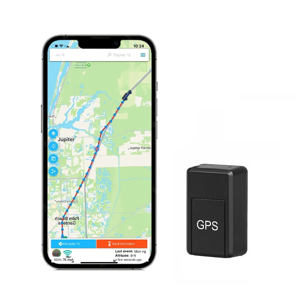 Magnetic GPS Tracker Device Chip