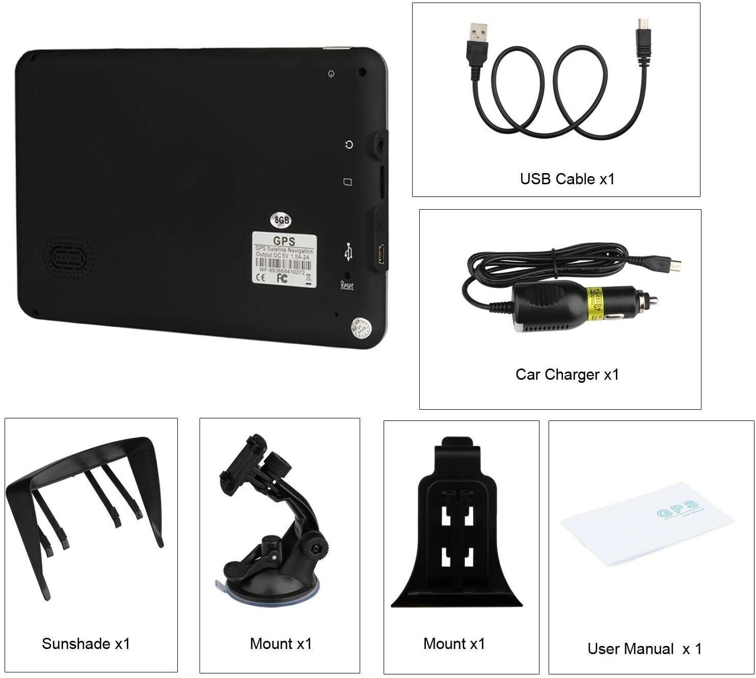 Car GPS Navigation / Touch Screen With Maps with Speaker