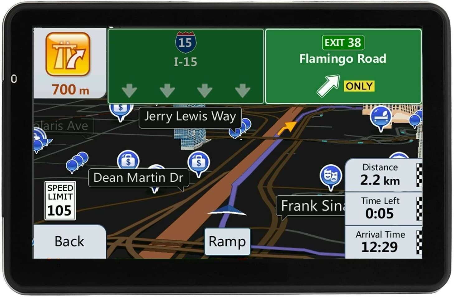 Car GPS Navigation / Touch Screen With Maps with Speaker