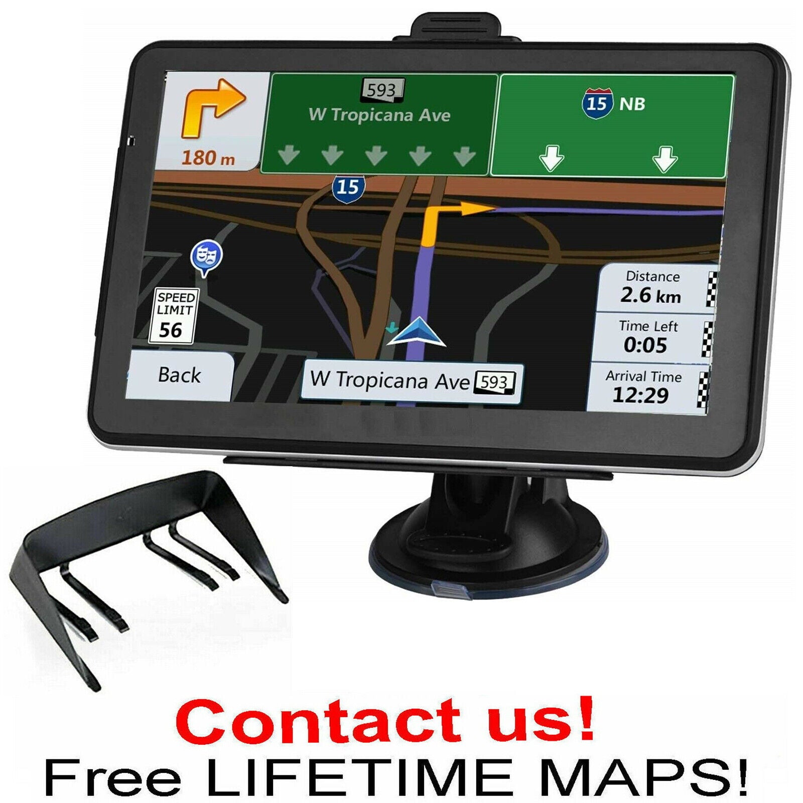 Car GPS Navigation / Touch Screen With Maps with Speaker