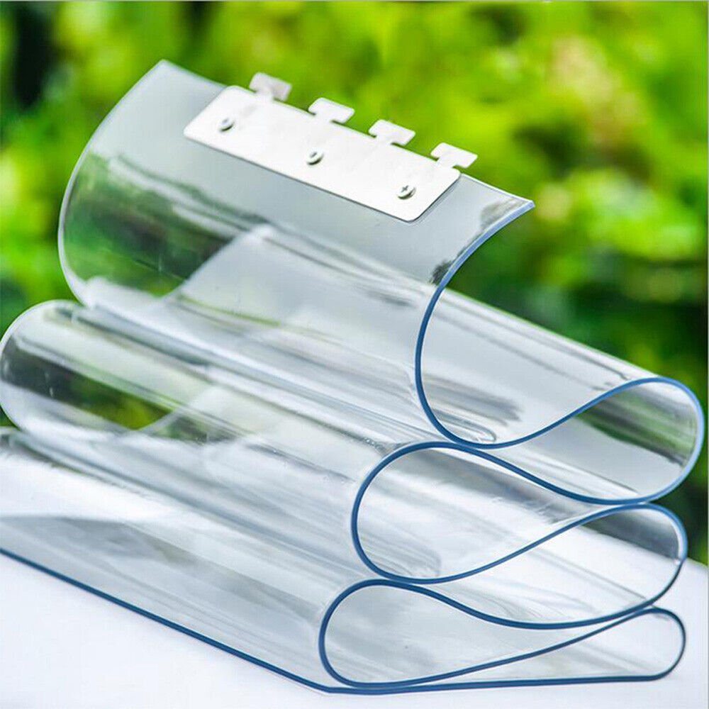 9 Strip Clear PVC Plastic Strip Curtain Door Hanging Rail Kit fIT Warehouse Mall