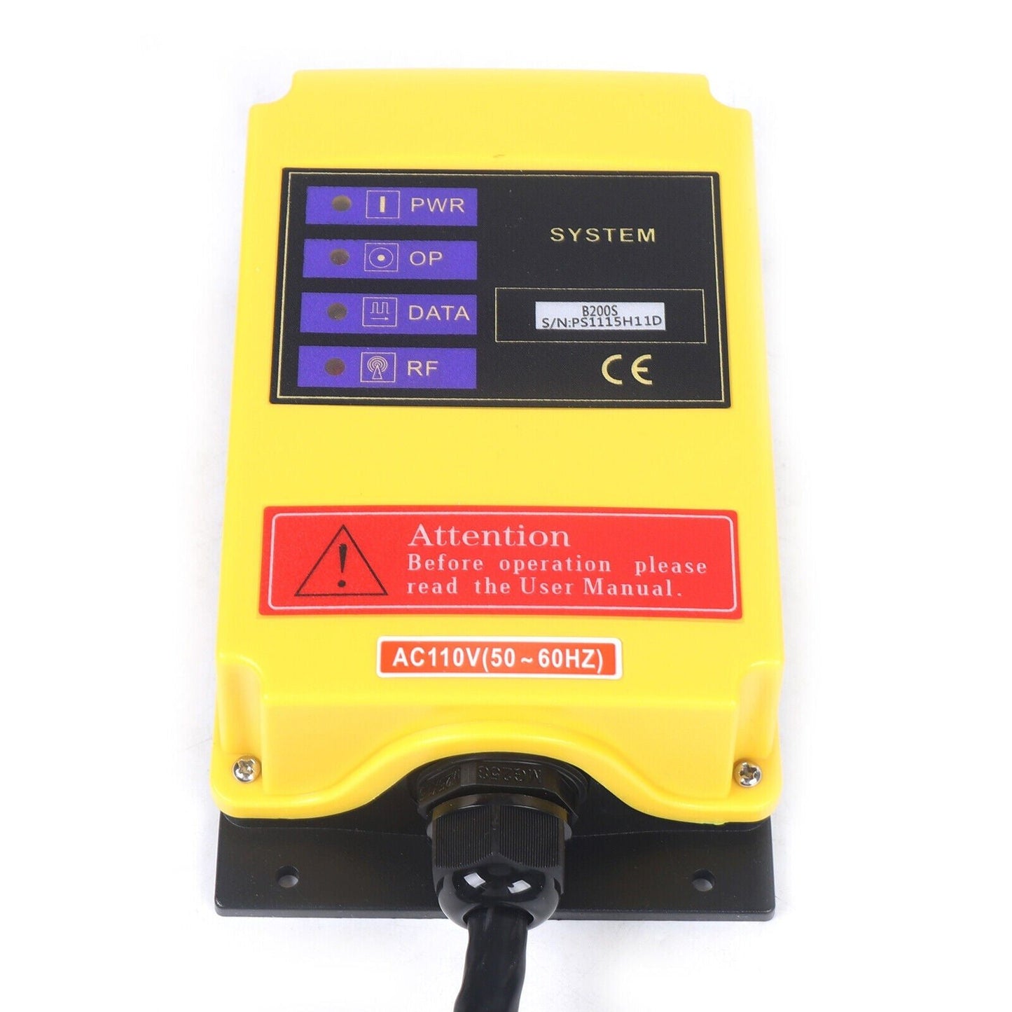 Industrial Wireless Hoist Crane Remote Control 2 Transmitter+Receiver 2 Speed