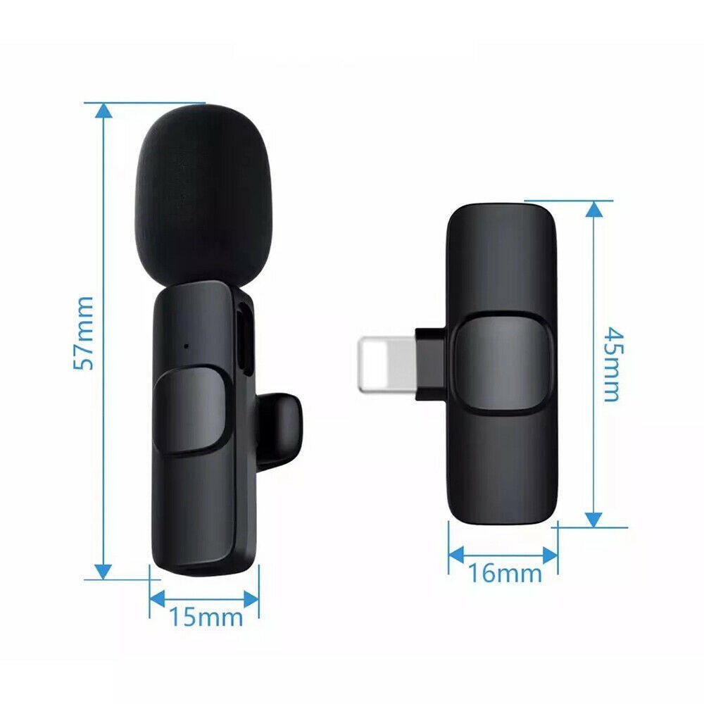 Mini Microphone Wireless Audio Video Recording with Phone Charging