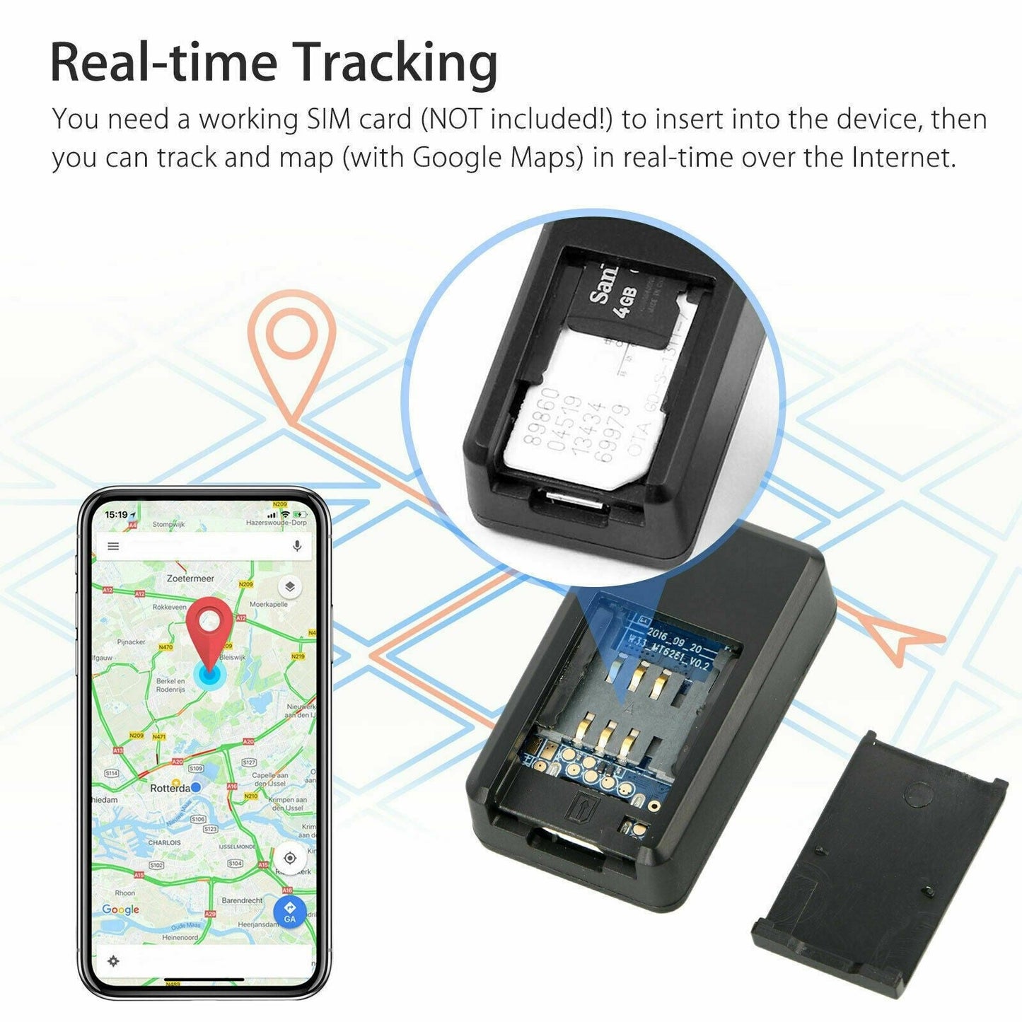 Mini GPS Real Time Tracker GSM/GPRS Tracking Device