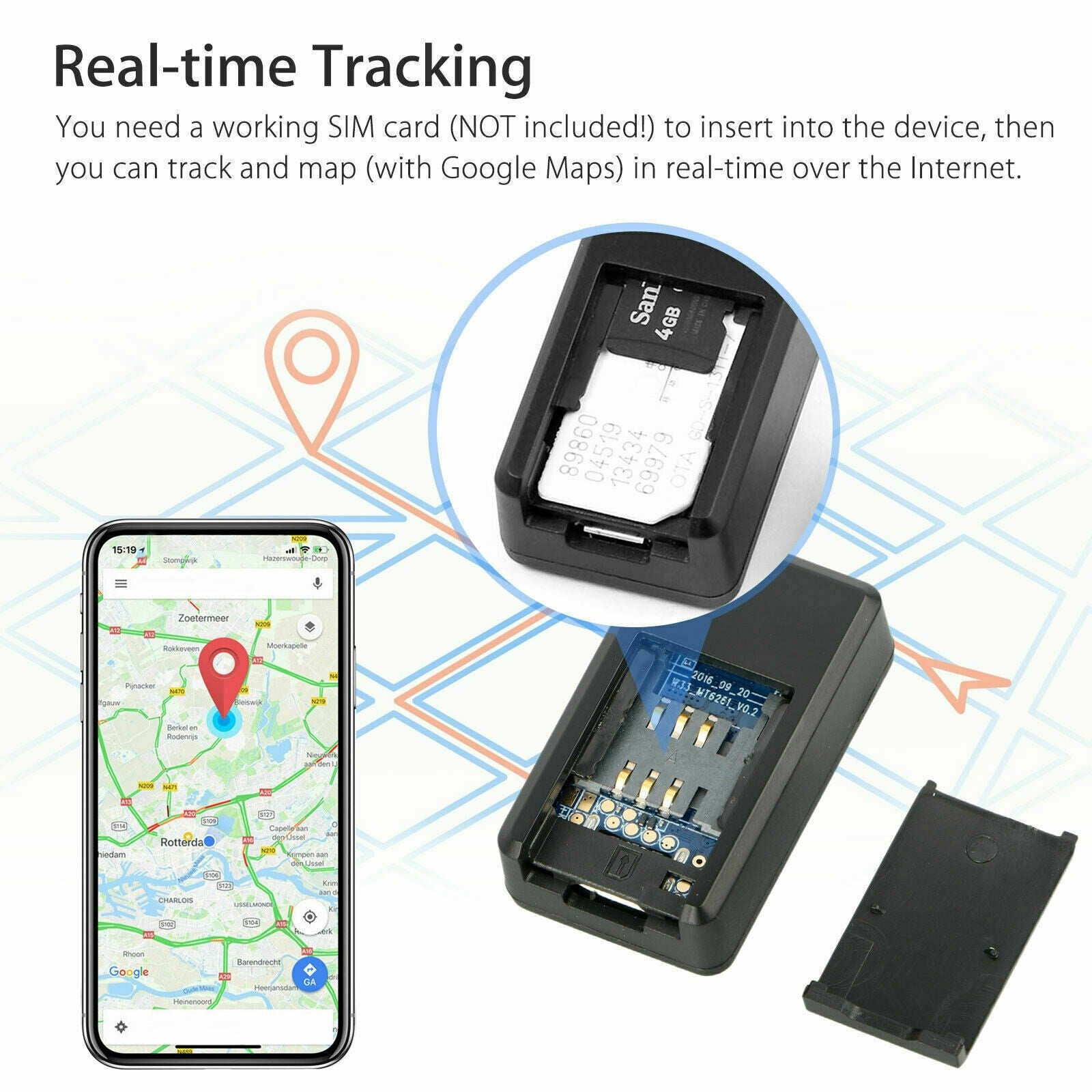 Mini GPS Real Time Tracker GSM/GPRS Tracking Device