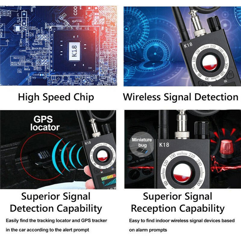 Hidden Camera Detector Bug Detector Hidden Device Detector RF Audio