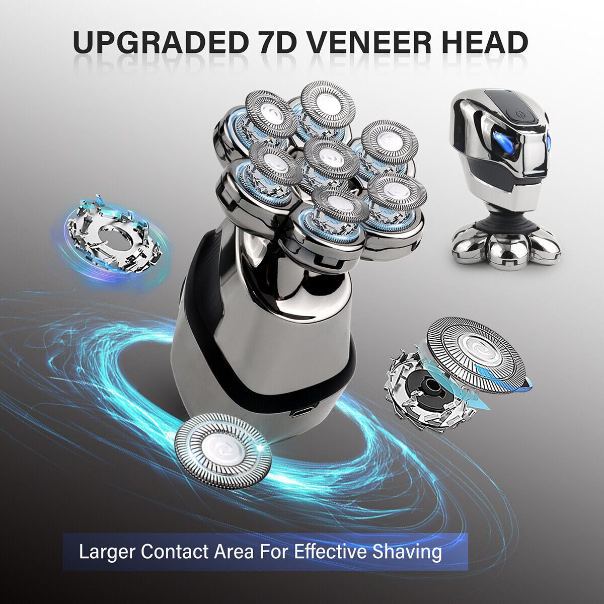 Electric Shaver 7D 5 in 1 Hair Remover Wet & Dry