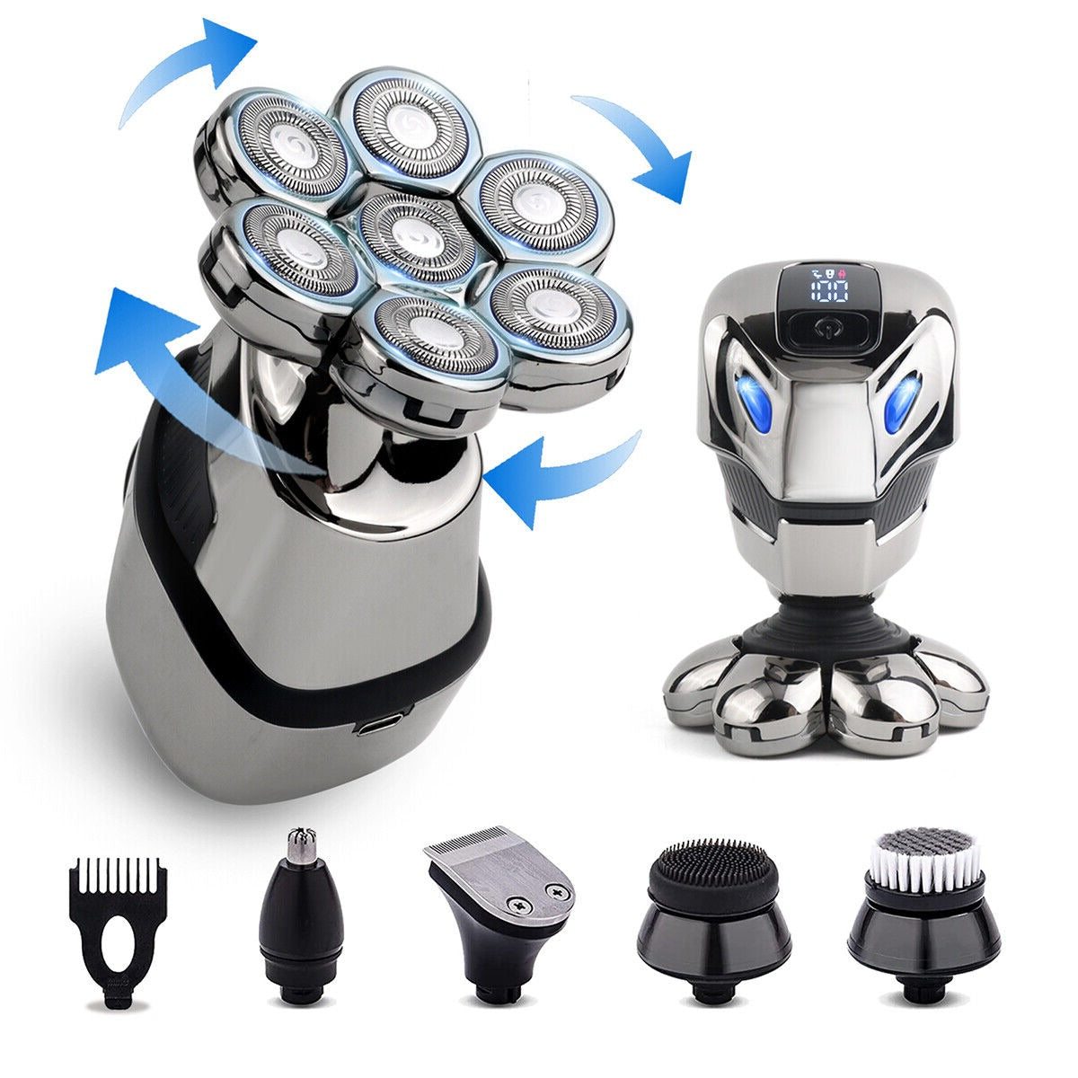 Electric Shaver 7D 5 in 1 Hair Remover Wet & Dry