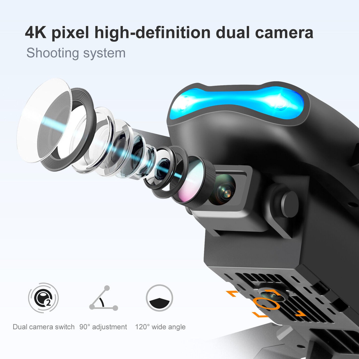 5G Drone UHD 4K GPS x Pro with Dual Camera WiFi