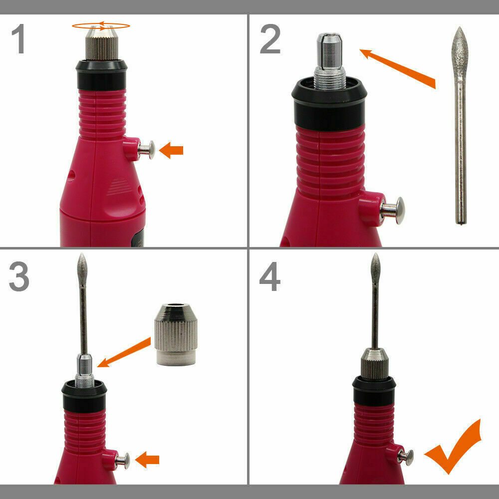 Professional Electric Nail File Drill Manicure Tool Machine Set Kit