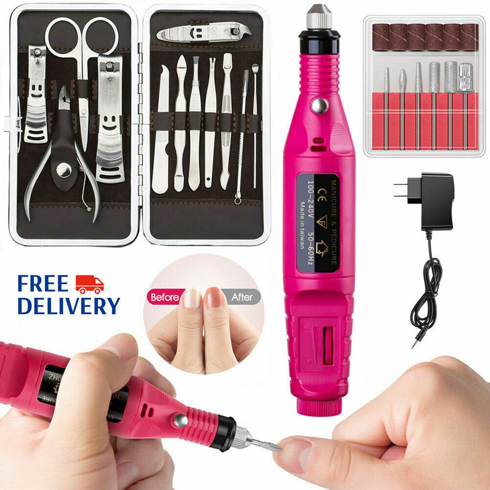 Professional Electric Nail File Drill Manicure Tool Machine Set Kit