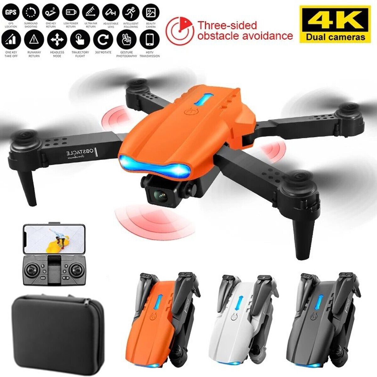 5G Drone UHD 4K GPS x Pro with Dual Camera WiFi