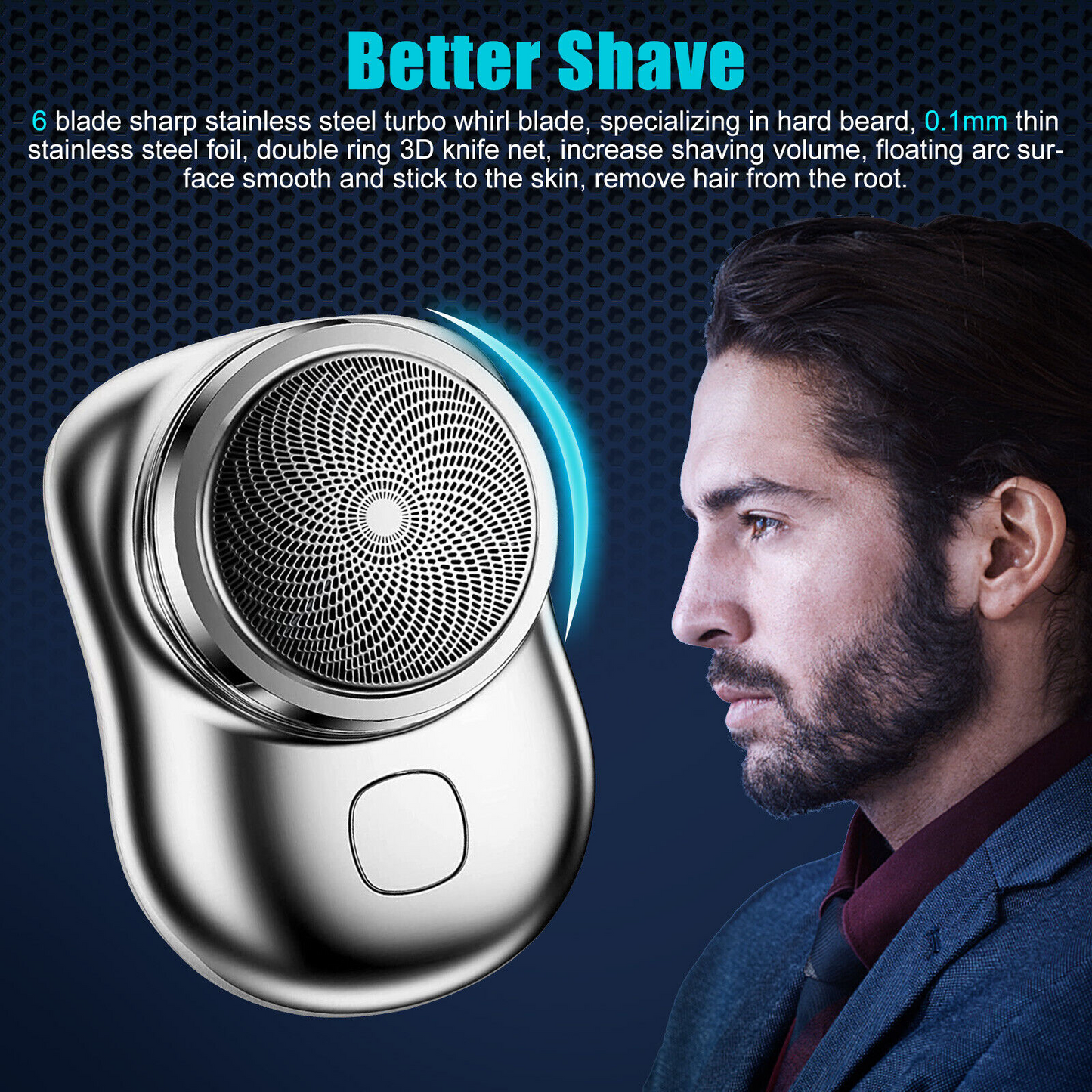 Mini Portable Electric Clipper / Shaver for Men