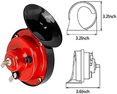 300DB Train Horn – Super Loud 12V Waterproof Air Horn for Car, Truck, or Motorcycle (2 pk)