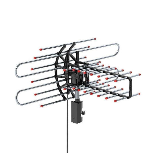 500+ Miles Outdoor TV Antenna Motorized Amplified HD TV 4k VHF/UHF 360°
