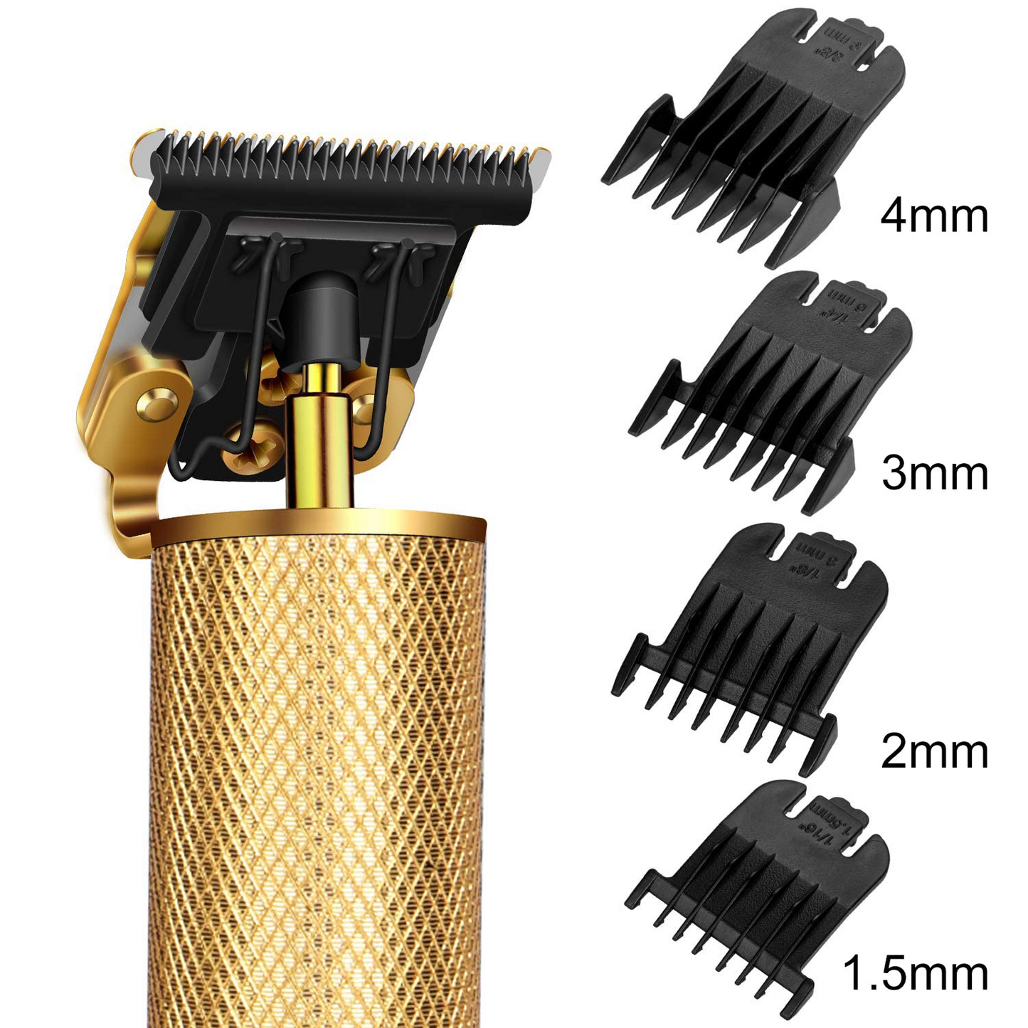 Professional Men's Beard & Hair Trimmer Kit: Cordless T-Blade Shaver & Barber