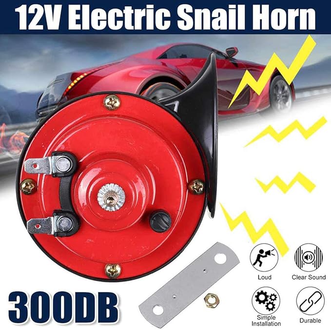 300DB Train Horn – Super Loud 12V Waterproof Air Horn for Car, Truck, or Motorcycle (2 pk)