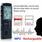 32GB Mini Digital Audio Recorder with Voice Activation & MP3 Playback