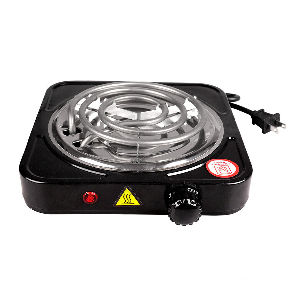 Portable Electric Single Burner Stove – 1000W Hot Plate for Quick, Compact Cooking