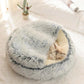 Soft Hooded Plush Pet Bed for Cats and Dogs
