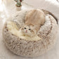 Soft Hooded Plush Pet Bed for Cats and Dogs