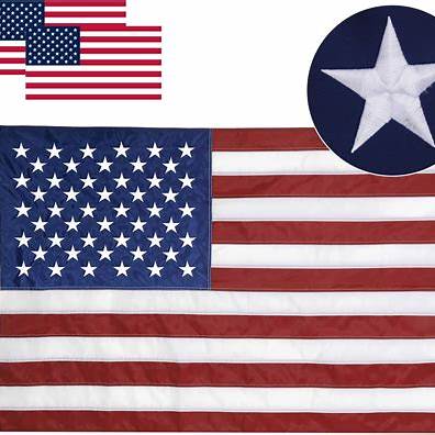 3x5 ft Heavy-Duty Embroidered American Flag – Built to Fly with Honor