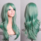 70cm  Long Curly Wig for Cosplay and Costume Parties, Full and Wavy Anime-Style Hair
