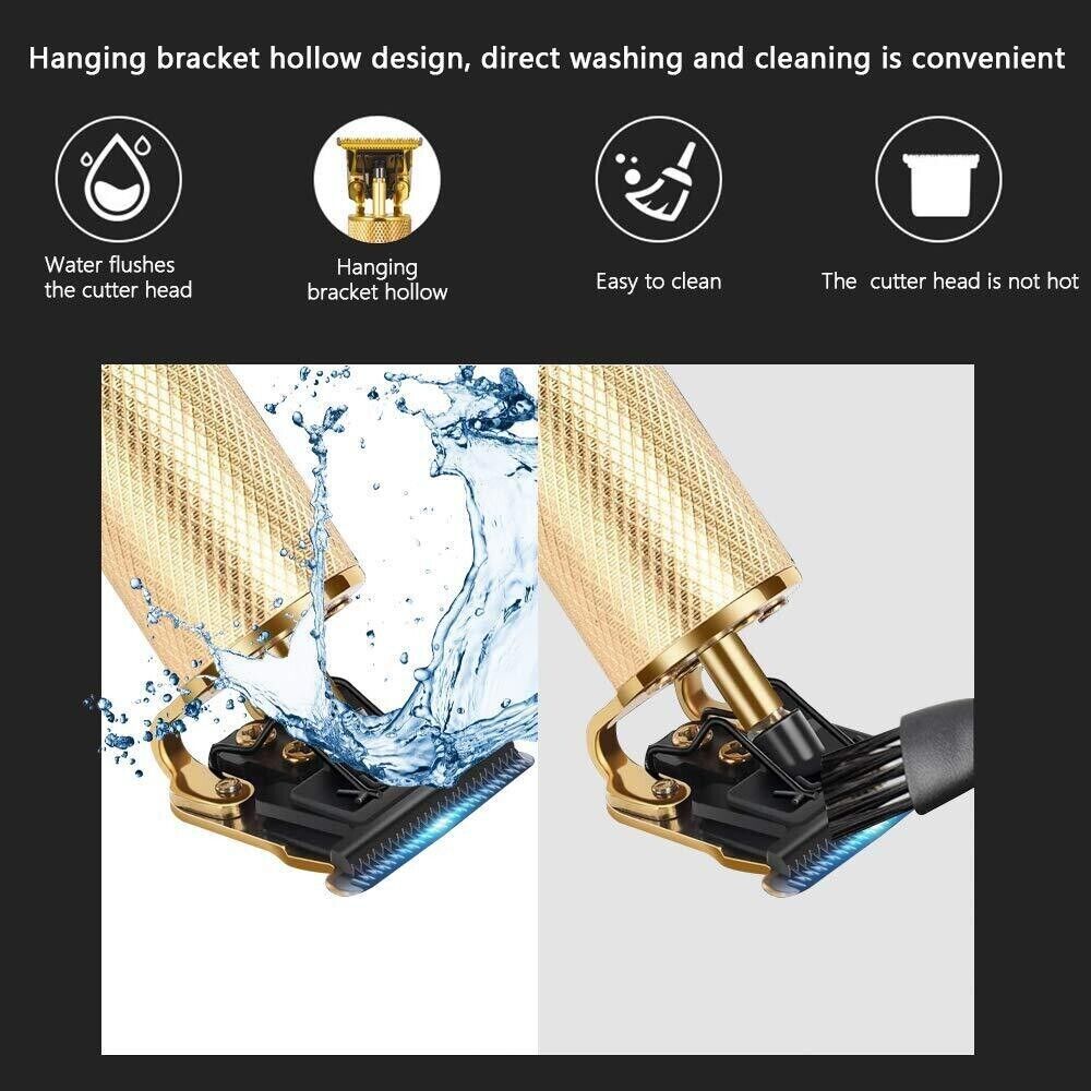 Professional Cordless Hair Trimmer & Beard Clipper - Barber-Grade Shaving Machine