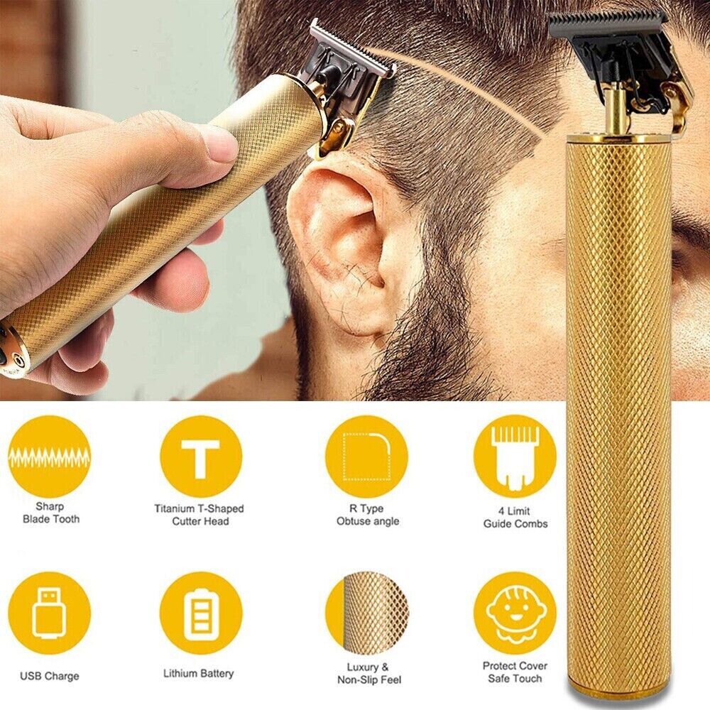 Professional Cordless Hair Trimmer & Beard Clipper - Barber-Grade Shaving Machine