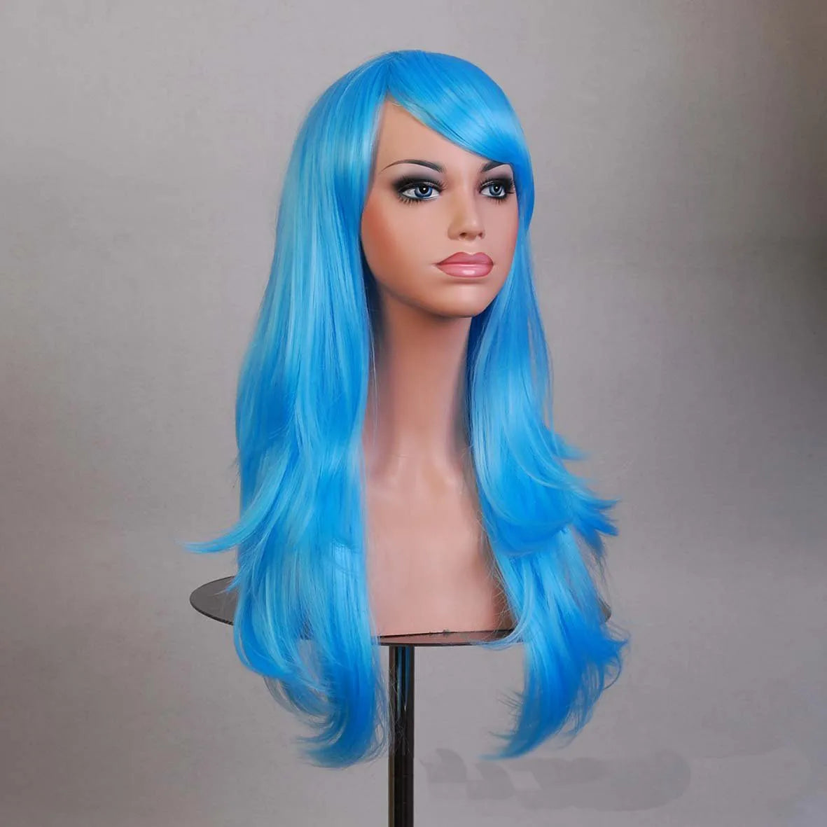 70cm  Long Curly Wig for Cosplay and Costume Parties, Full and Wavy Anime-Style Hair
