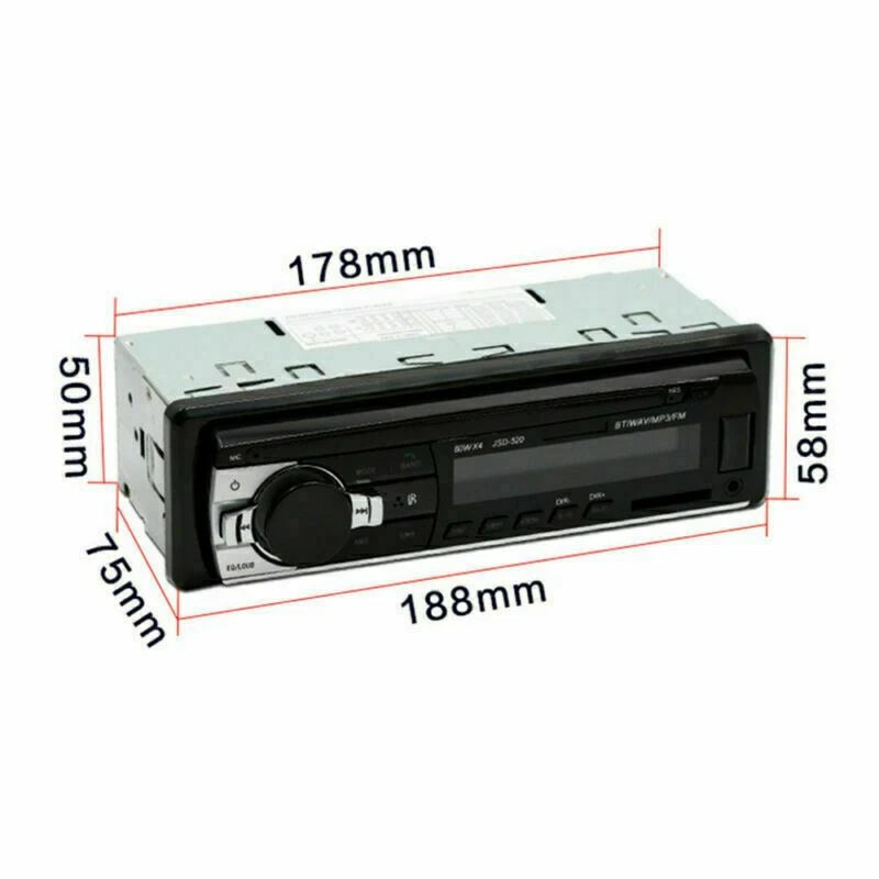 Bluetooth Car Stereo Audio SD USB MP3 Radio Player