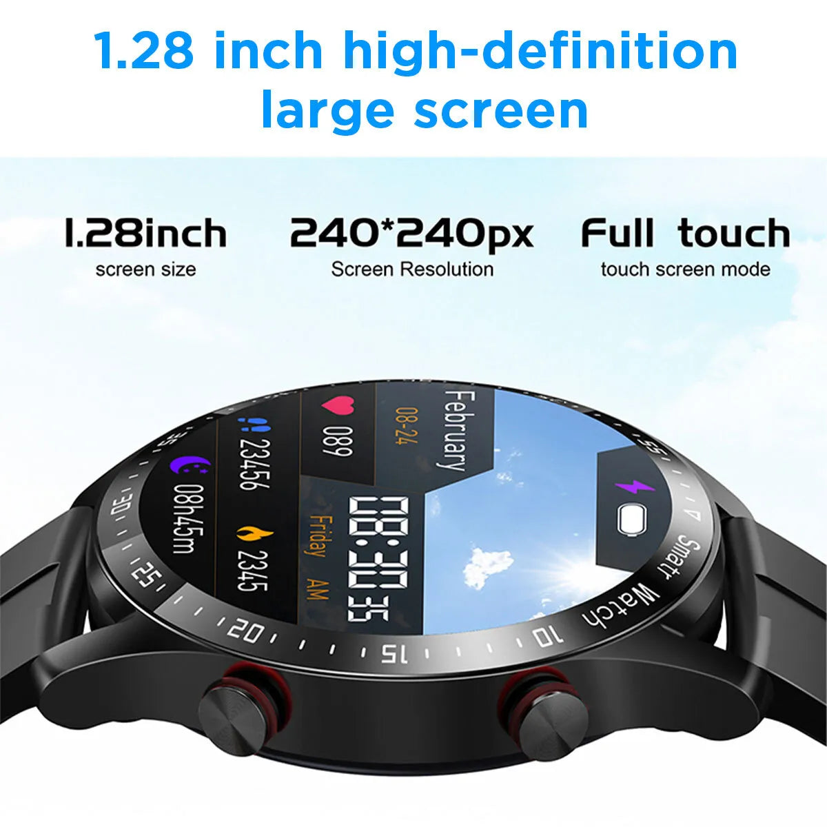 Smart Watch For Men/Women Waterproof Smartwatch Bluetooth iPhone Samsung