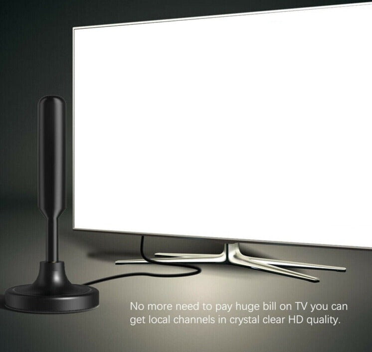 Upgraded Digital TV Antenna: 300-Mile Range, 1080P & 4K HDTV Indoor Reception