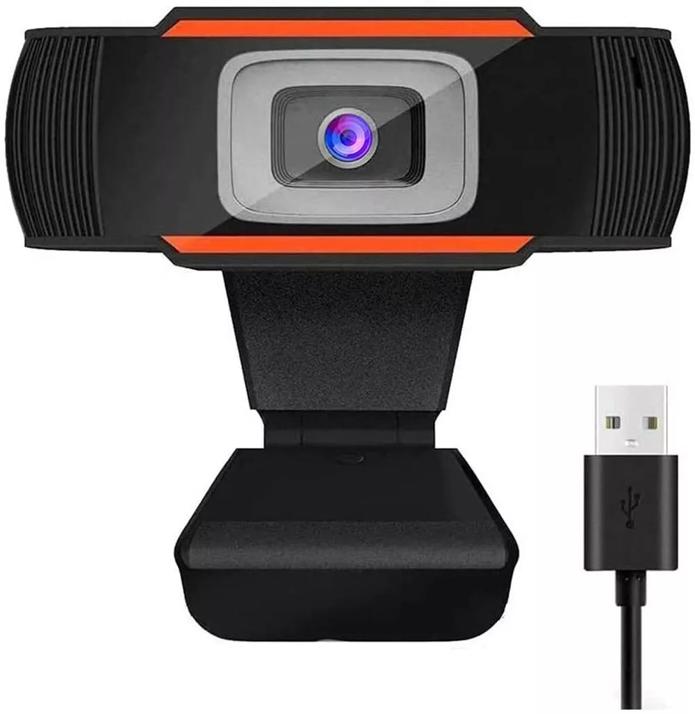 HD 720P USB Webcam with Microphone – Plug & Play Web Camera for Video Calls, Streaming, and Gaming