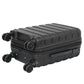 22" Black Hardside Carry-On Spinner Suitcase - Expandable Luggage with Wheels