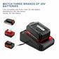 Power Up Faster with 20V MAX Rapid Charger for Black&Decker and Porter Cable 20 Volt Lithium Battery