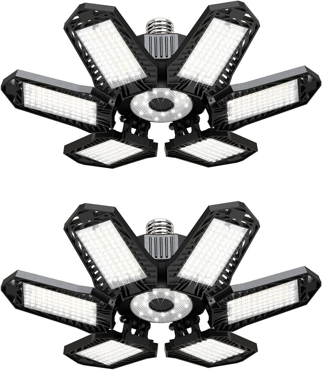 Bright 100W LED Garage Lights Deformable 100000lm Bulb