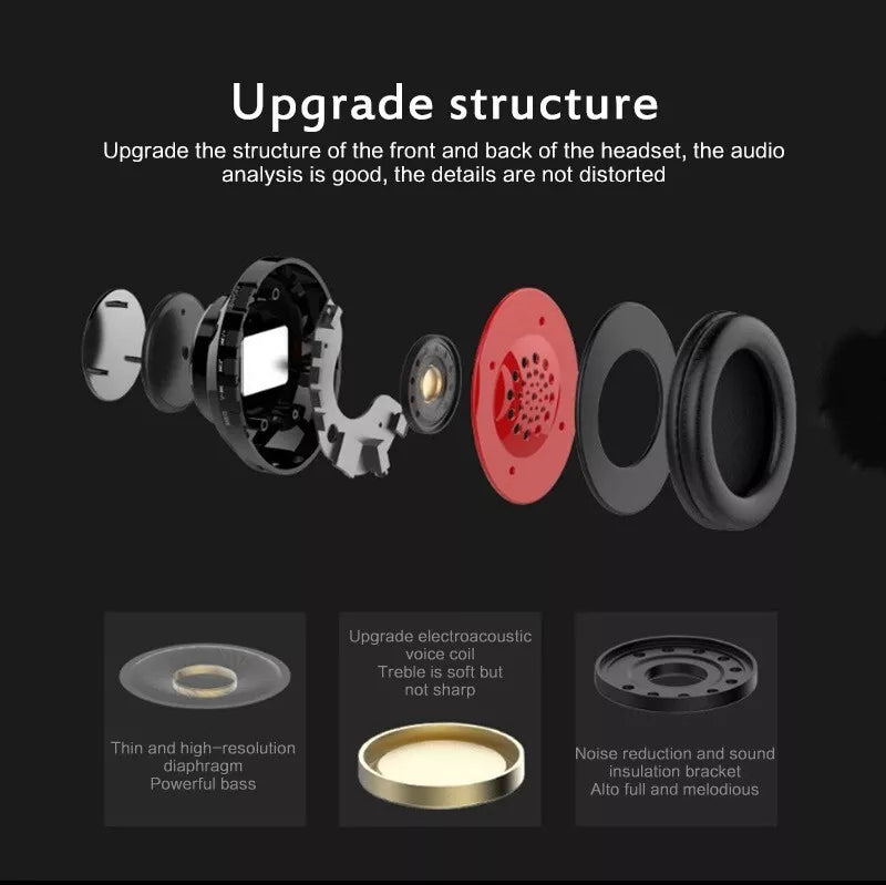 Super Bass Wireless Bluetooth Headphones Foldable Stereo Earphones Headsets