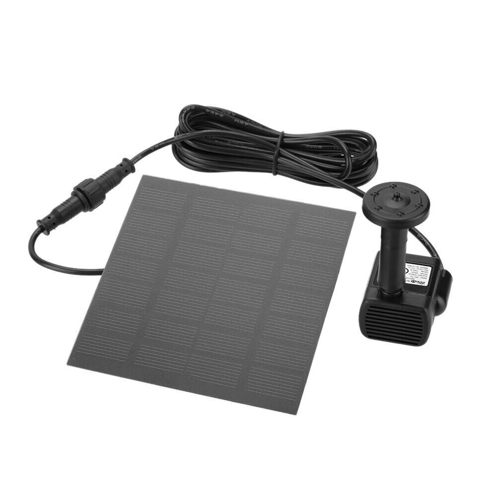 Solar Power Fountain Garden Pool Submersible Floating Water Pump Bird Bath Pond