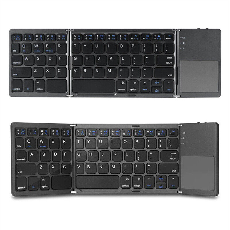 Foldable Bluetooth Keyboard with Touchpad – Portable Wireless Keyboard for Android, iOS & Windows Devices