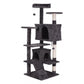55" Sturdy Cat Tree Tower: Large Activity Center & Condo for Play and Rest