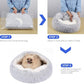 Soft Hooded Plush Pet Bed for Cats and Dogs