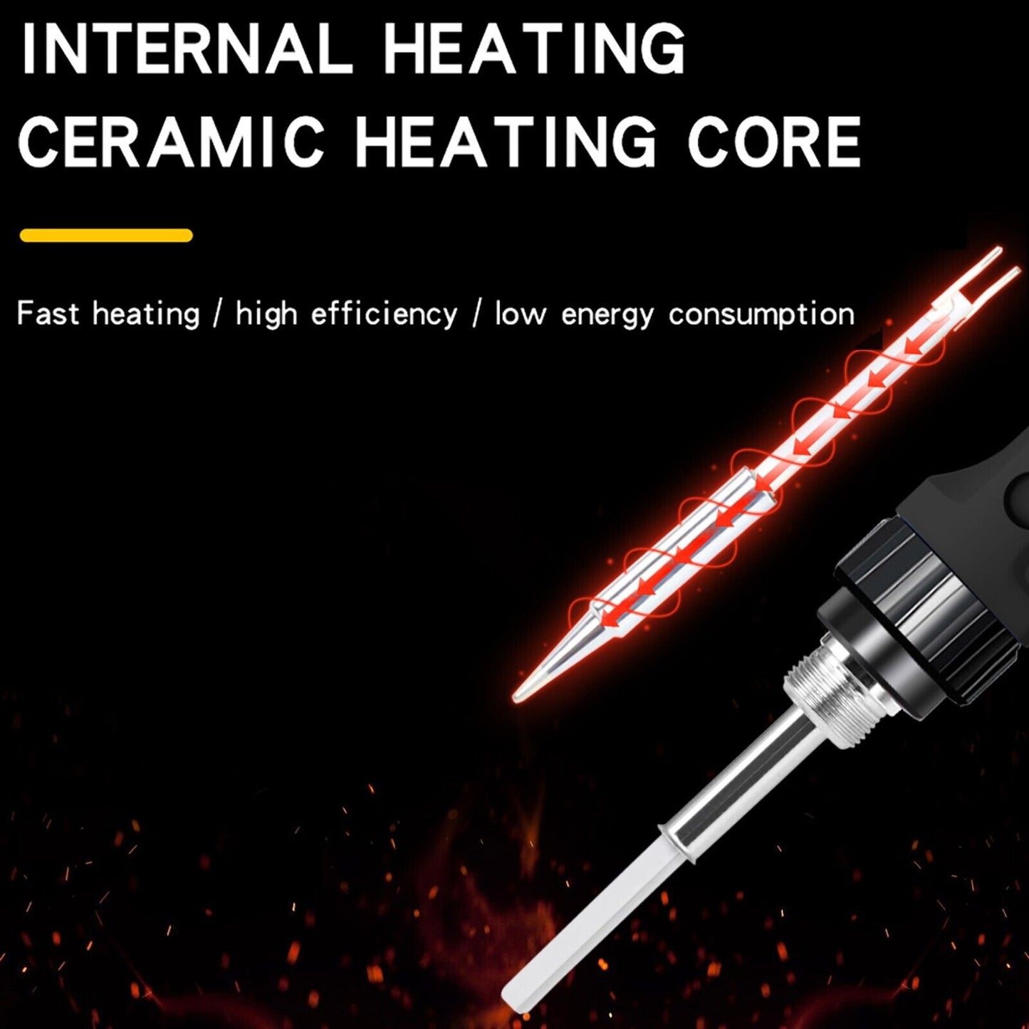 Precision Soldering Iron Kit: 60W Electric Gun with Adjustable Temperature & Premium Welding Wire