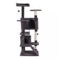 55" Sturdy Cat Tree Tower: Large Activity Center & Condo for Play and Rest