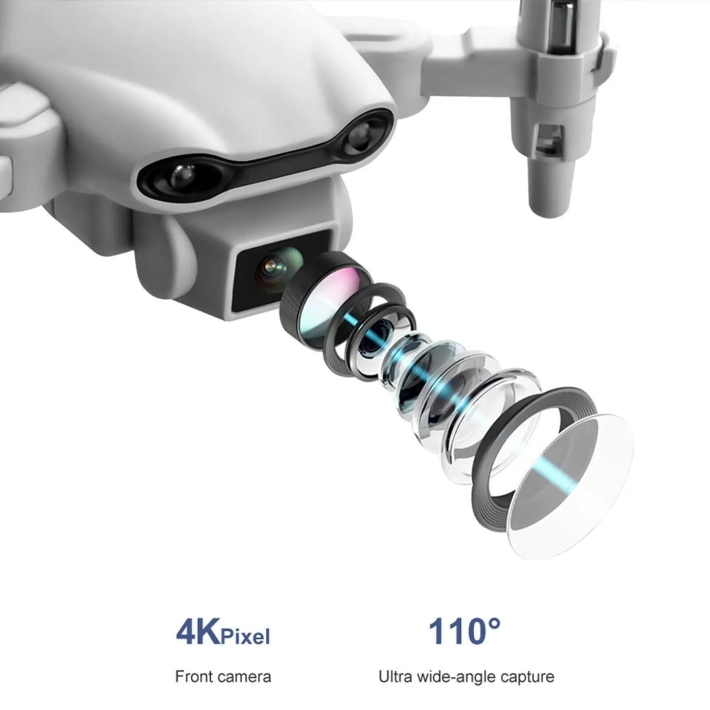 Drone 4k HD Wide Angle Camera WIFI FPV Drone Dual Camera Quadcopter