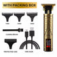 Professional Men's Beard & Hair Trimmer Kit: Cordless T-Blade Shaver & Barber