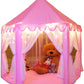 Princess Indoor Play Tent for Kids with Star Lights