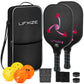Fiberglass Pickleball Paddle Set - 2 Pack Racquets with Pickle Balls Racket Kit