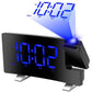 Rotatable Digital LED Projector Clock with Dual Alarms, FM Radio & USB Charging