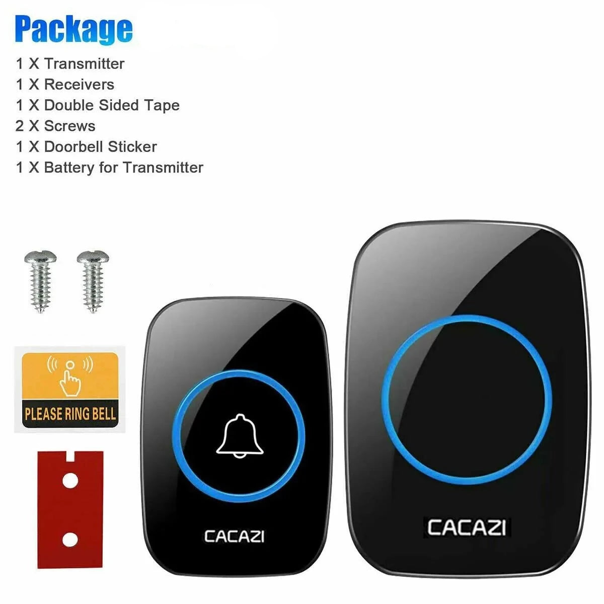 Waterproof wireless doorbell chime